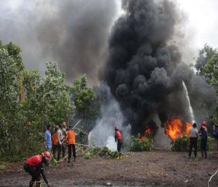 Ilustrasi BPBD mencatat 1.906 Ha lahan di Riau terbakar (foto/MC)